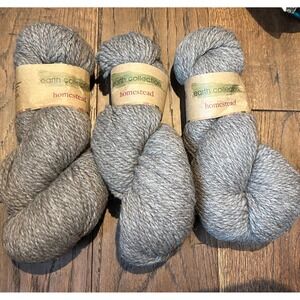 SELLING ONLY 2 SKEINS of 100% Wool Gray Yarn